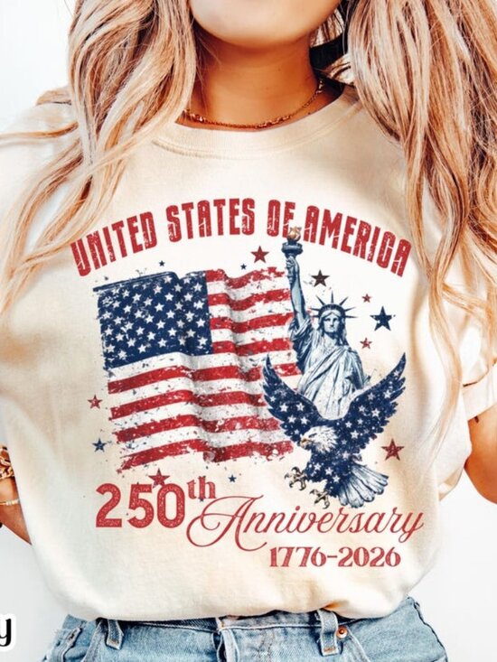 Tops - United States of America 250th Anniversary Shirt Patriotic Tee
